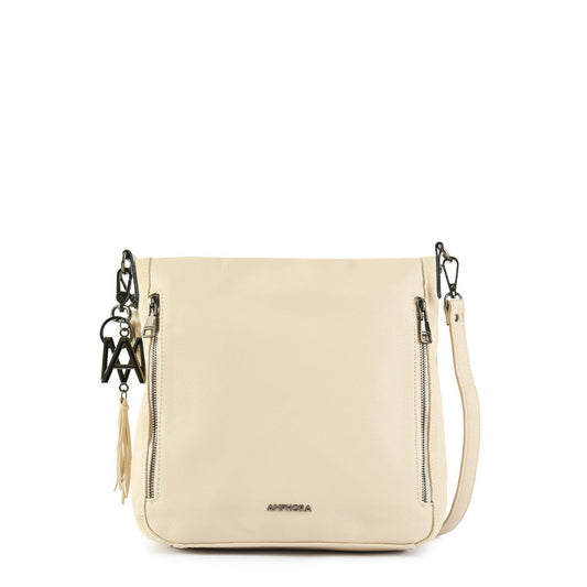 Small ecru white lipa crossbody wallet