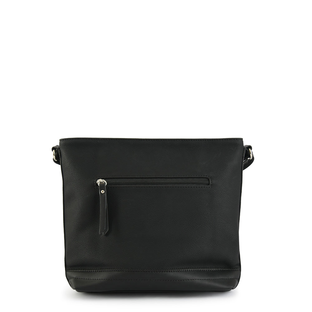 Medium black Cecilia crossbody bag