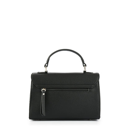 Small black solar crossbody wallet