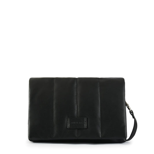 Black Aquarius Medium Crossbody Wallet