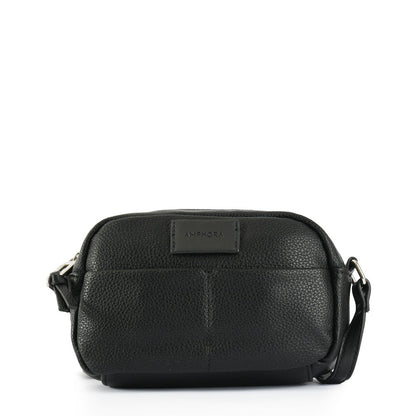 Medium black eureka crossbody wallet
