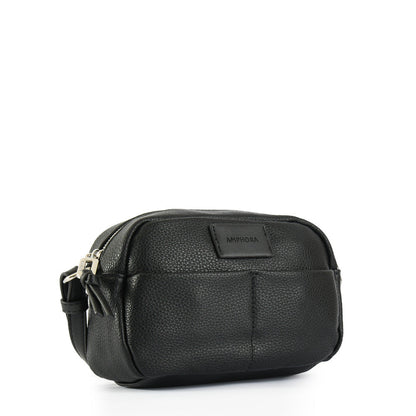 Medium black eureka crossbody wallet