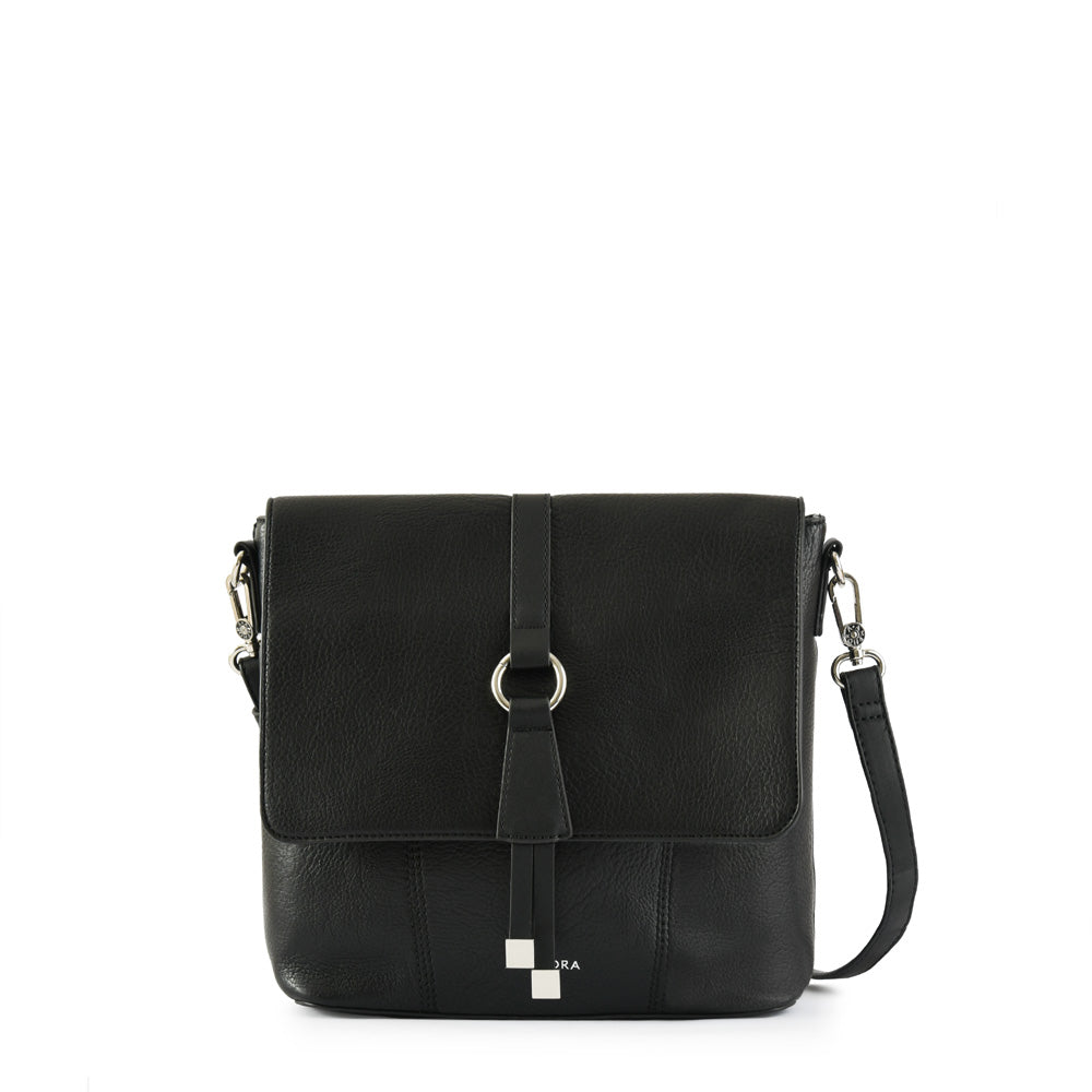 Javi small black crossbody wallet