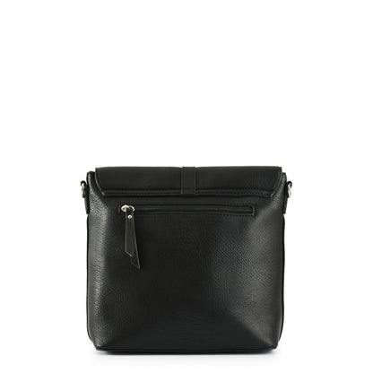 Javi small black crossbody wallet