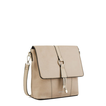 Javi taupe small crossbody wallet