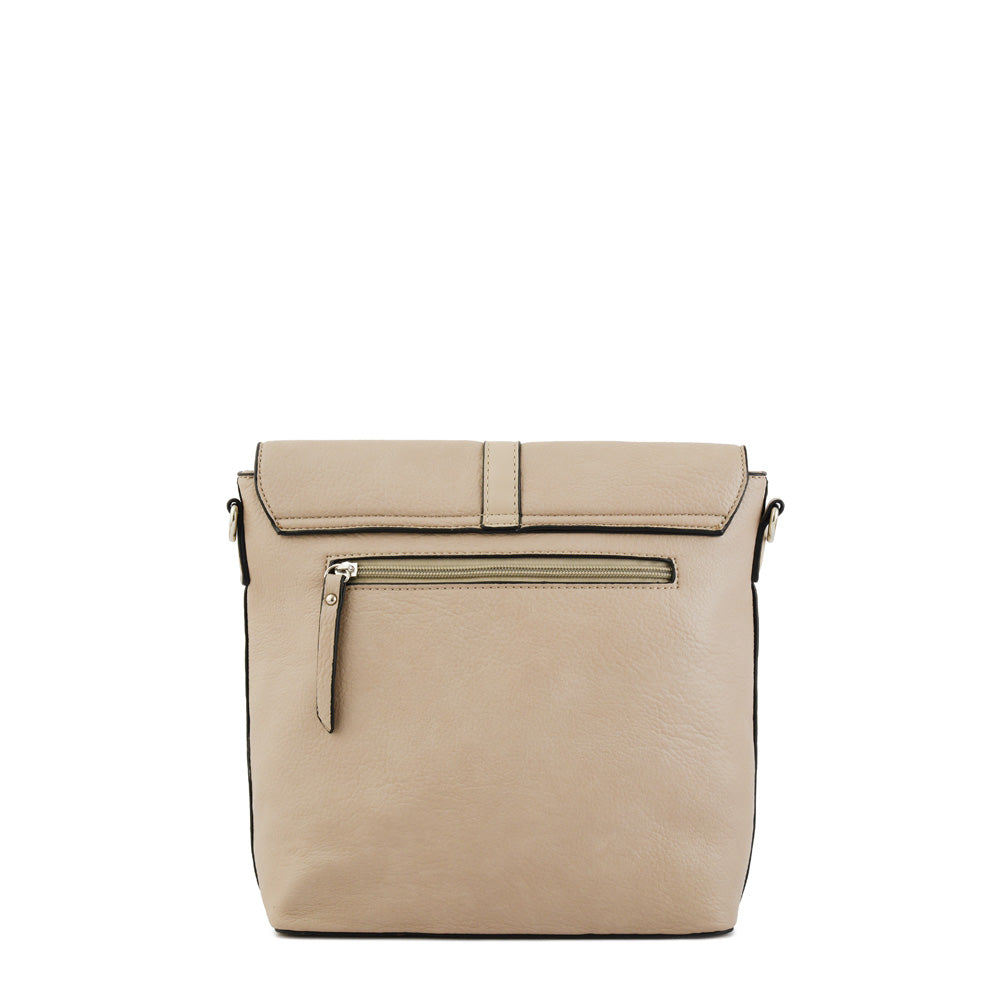 Javi taupe small crossbody wallet