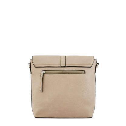 Javi taupe small crossbody wallet