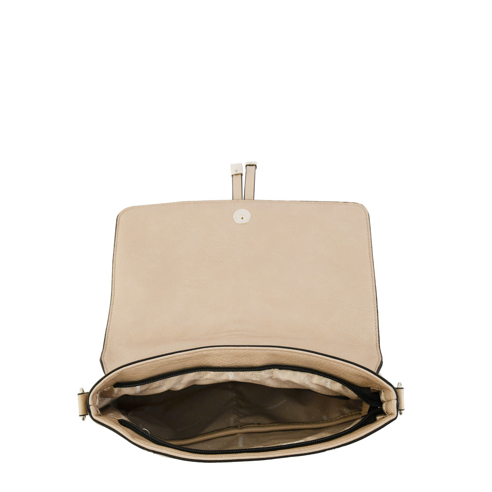 Javi taupe small crossbody wallet