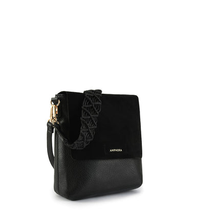 Symone medium black crossbody wallet