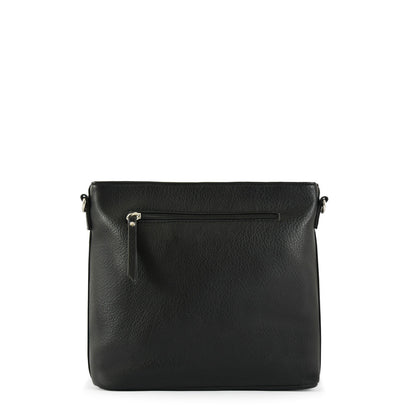 Small black goty crossbody wallet
