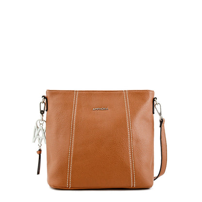 Small brown goty crossbody wallet