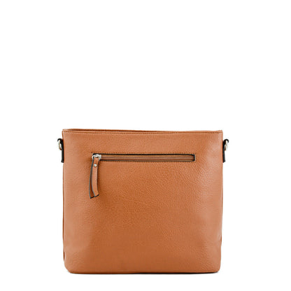 Small brown goty crossbody wallet