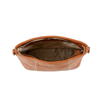 Small brown goty crossbody wallet