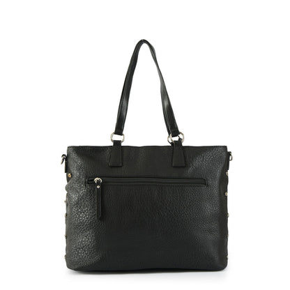 Wallet with two handles large notebook holder black donatela