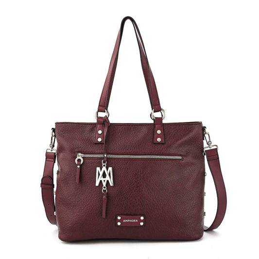 Two Handles Wallet with medium notebook holder donatela burgundy