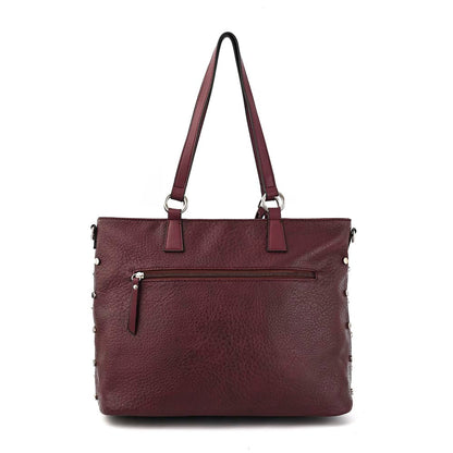 Two Handles Wallet with medium notebook holder donatela burgundy