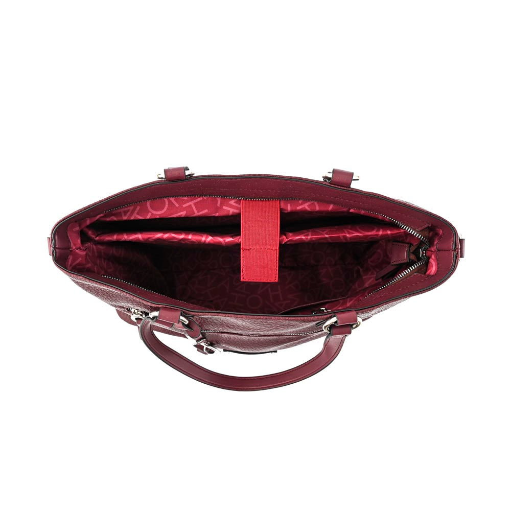 Two Handles Wallet with medium notebook holder donatela burgundy