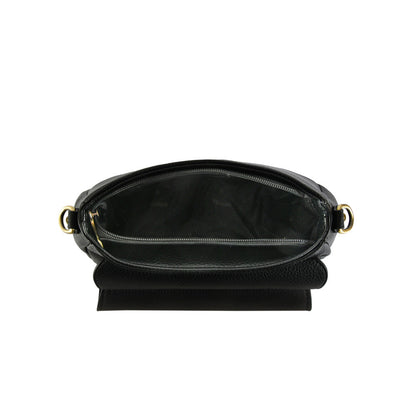 Small black dubois crossbody wallet