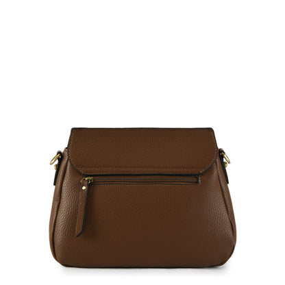 Small dark brown dubois shoulder bag