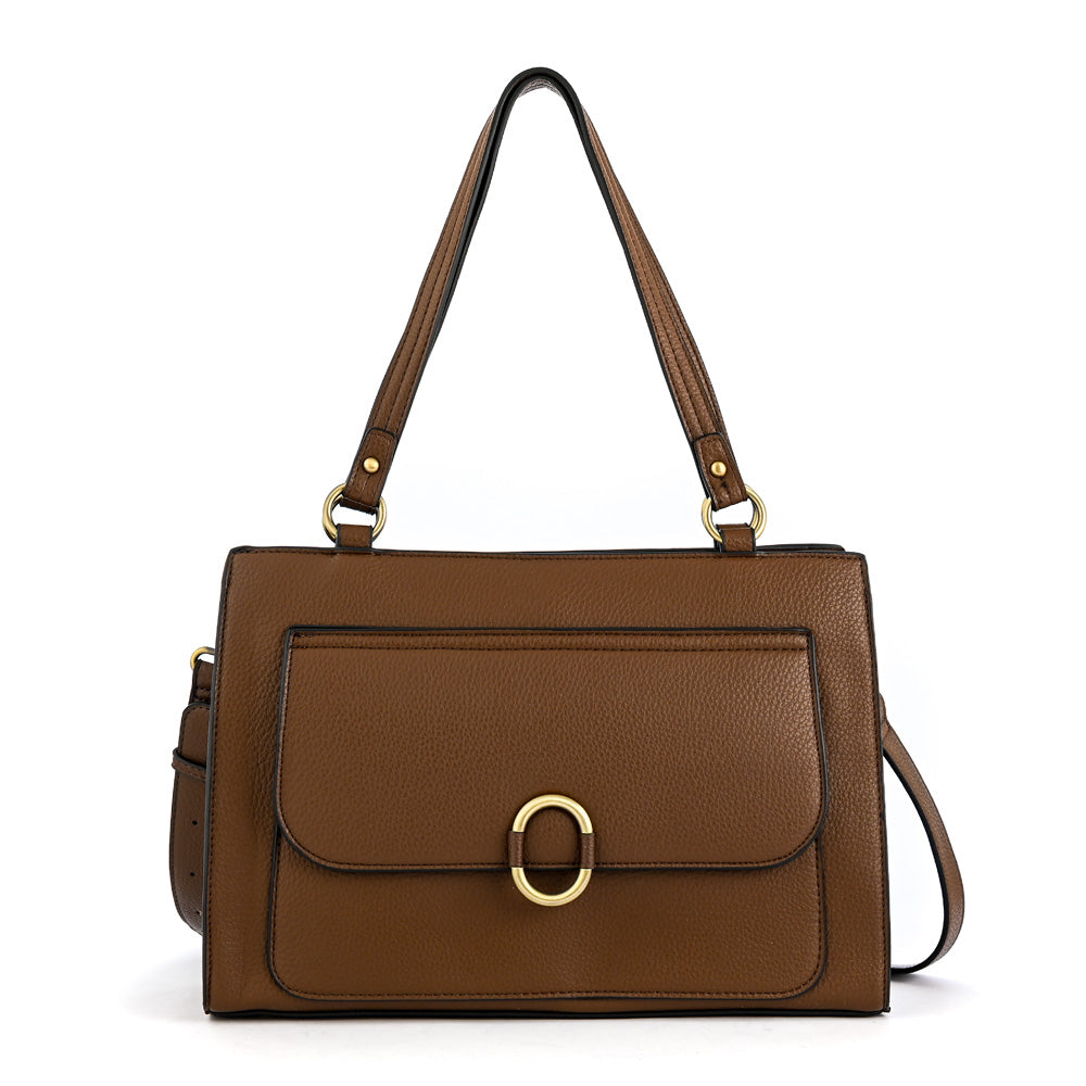 Wallet Two Handles Three medium divisions dark brown dubois