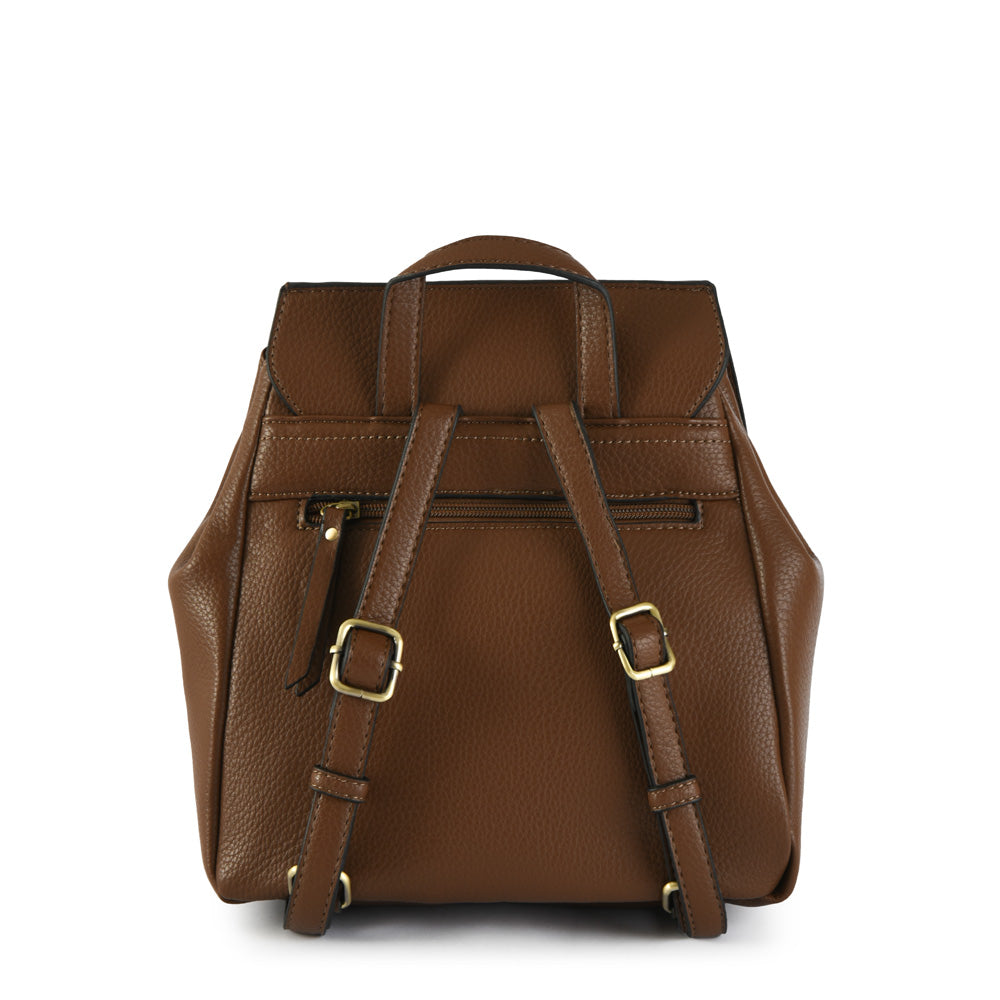 Backpack With Small Lid Dubois Dark Brown