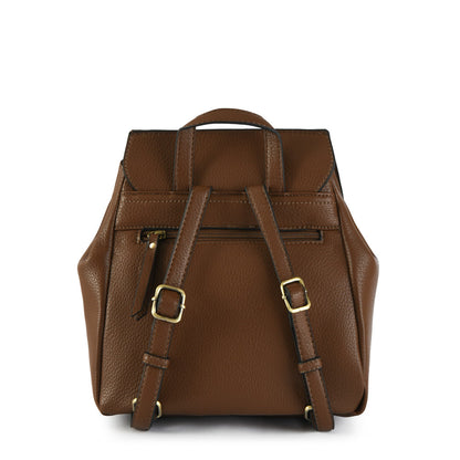 Backpack With Small Lid Dubois Dark Brown