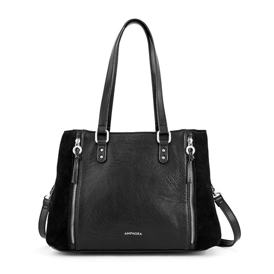 Wallet Two Handles Three medium divisions moreau black