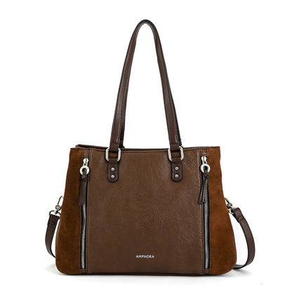 Wallet Two Handles Three medium divisions moreau dark brown