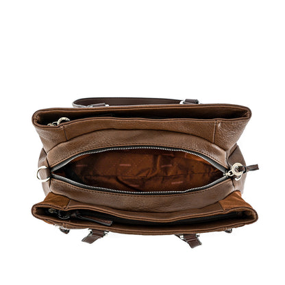 Wallet Two Handles Three medium divisions moreau dark brown