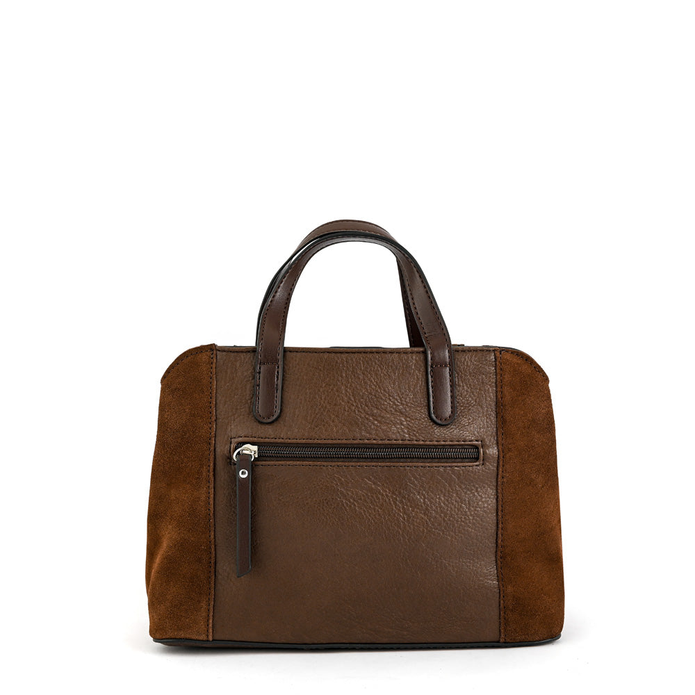 Medium dark brown moreau crossbody bag