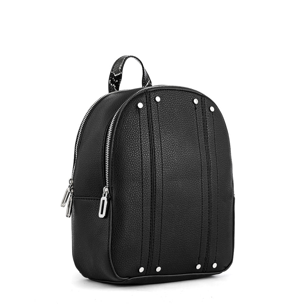Small Leroy Black Backpack