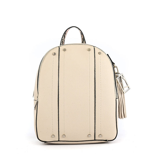 Leroy Small Raw White Backpack