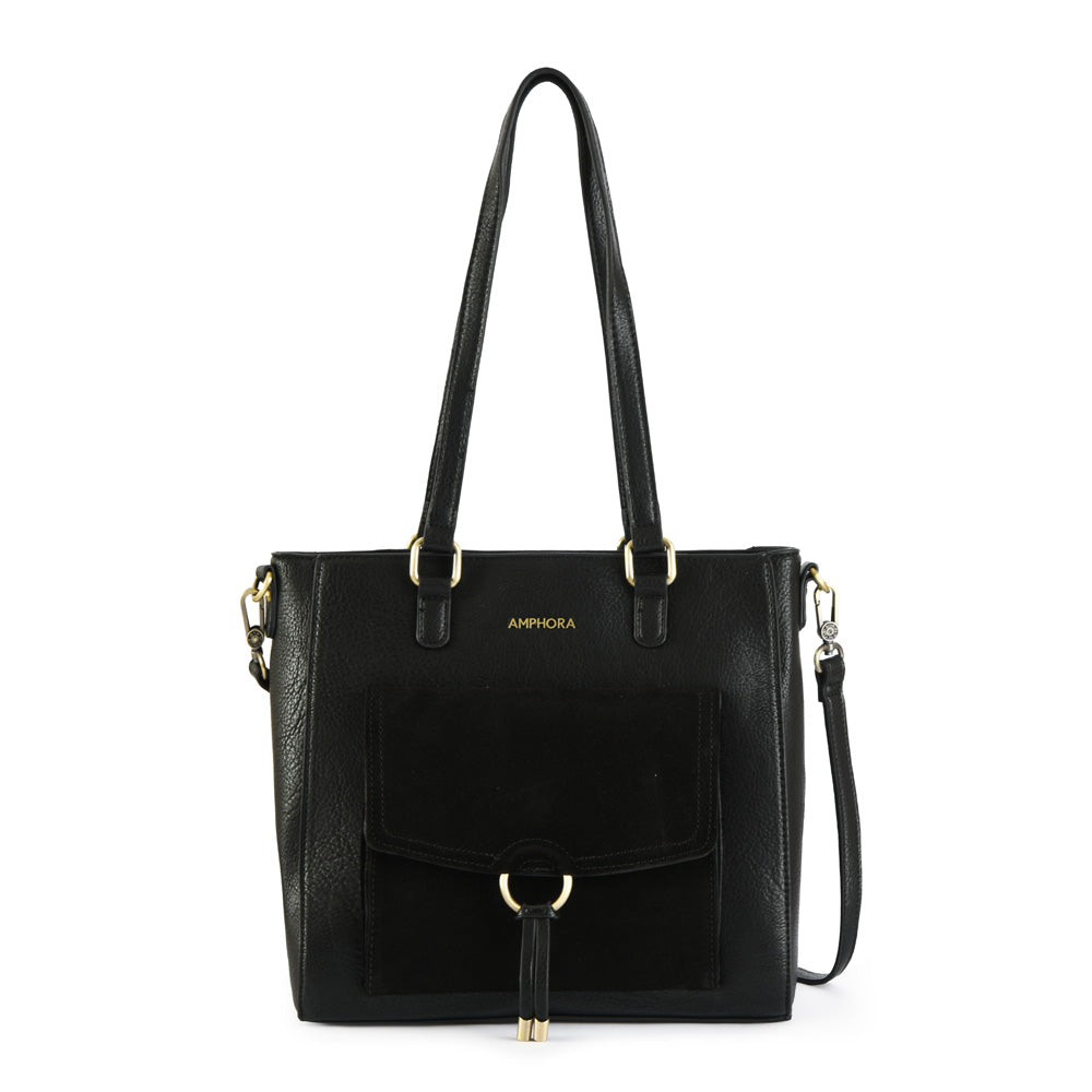 Wallet Two Handles Three medium divisions black lya