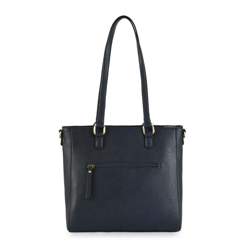 Wallet Two Handles Three medium divisions dark blue lya