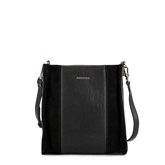 Medium roux black crossbody bag