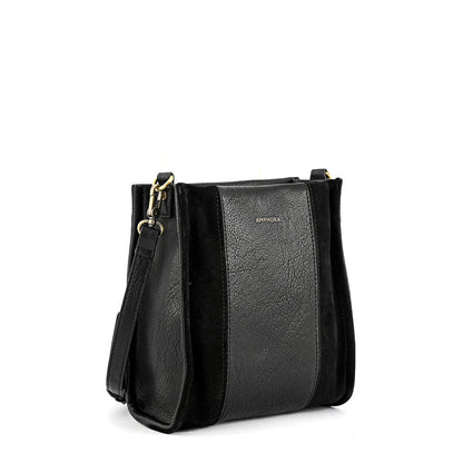 Medium roux black crossbody bag