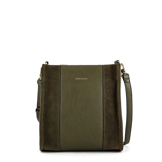 Medium roux olive green crossbody bag
