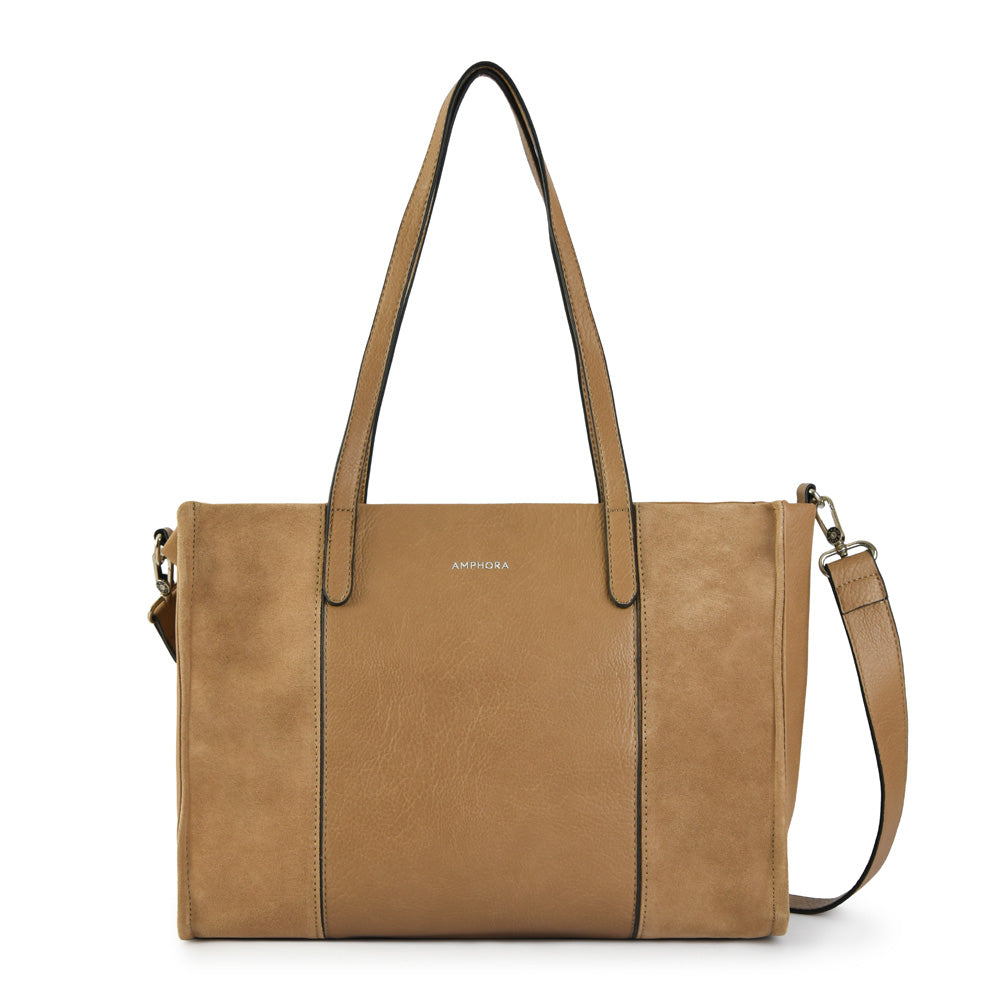 Wallet Two Handles Three medium divisions roux taupe