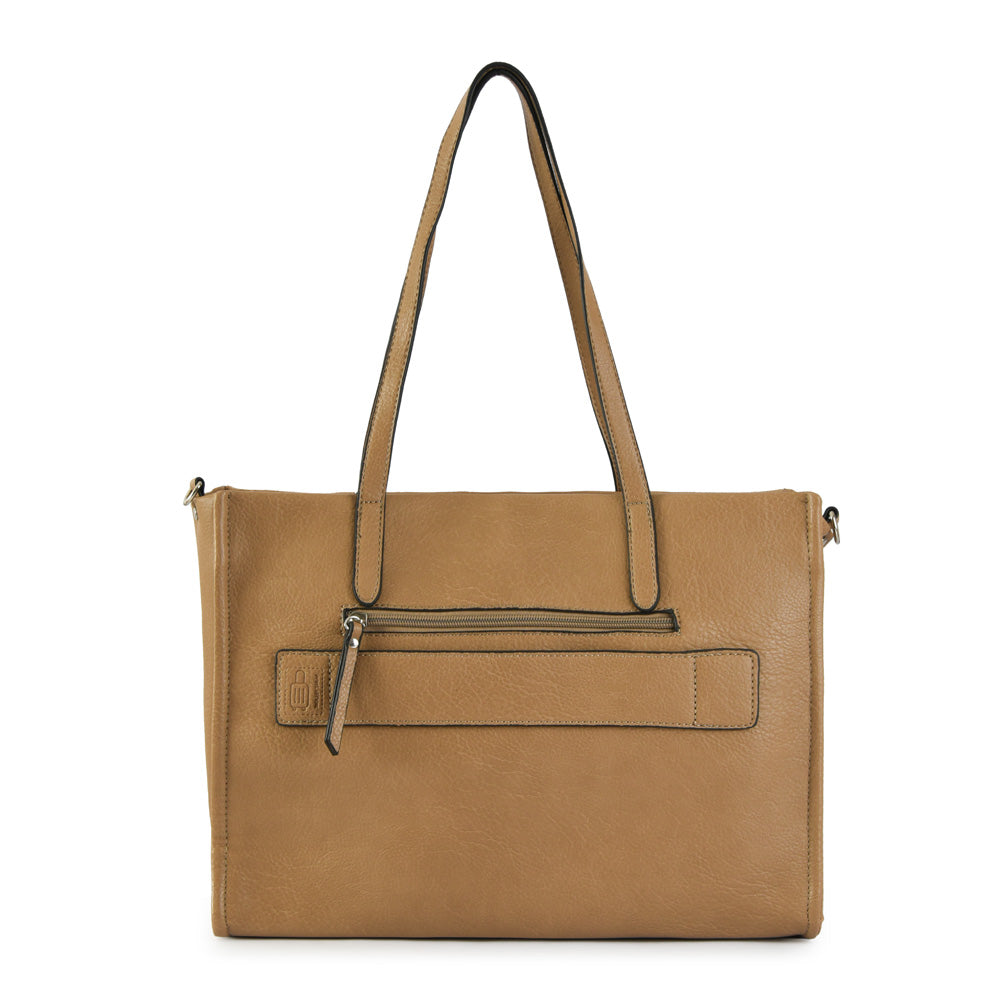 Wallet Two Handles Three medium divisions roux taupe