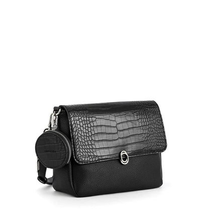 Special black fournier medium crossbody wallet