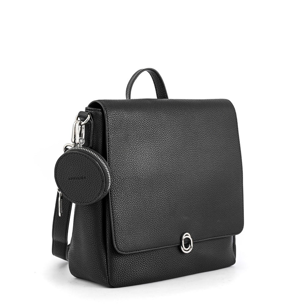 Fournier Black Medium Lid Backpack