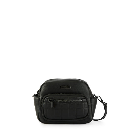 Small black lambert crossbody wallet