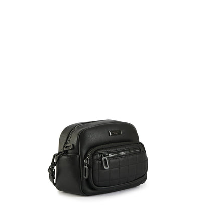 Small black lambert crossbody wallet