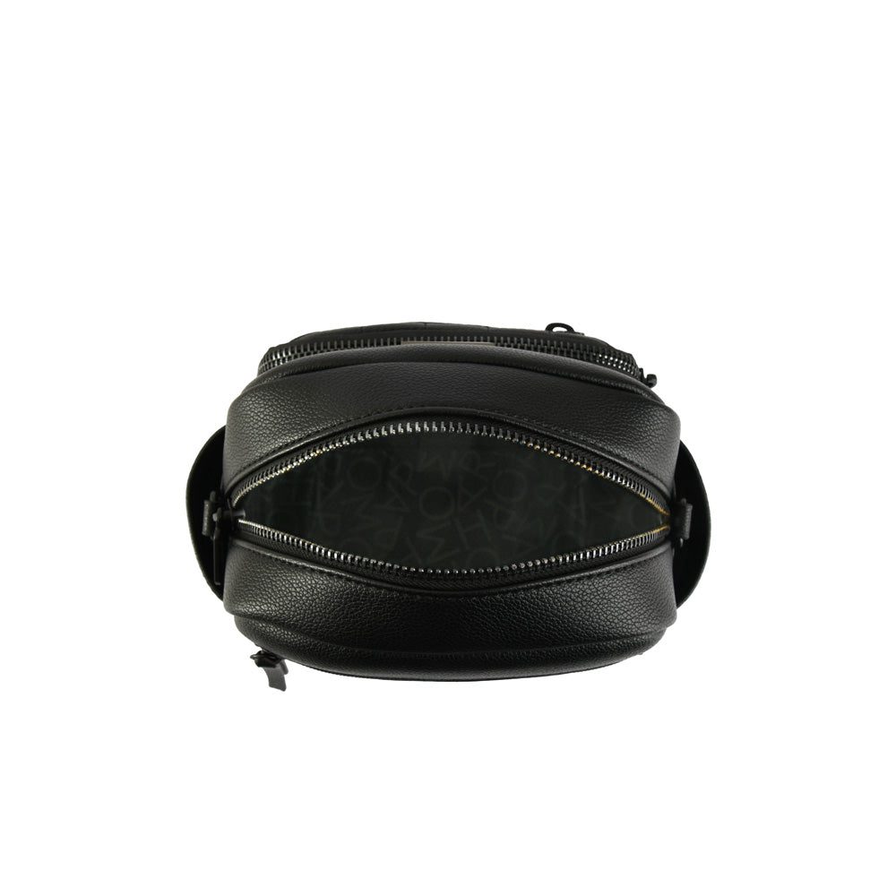 Small black lambert crossbody wallet