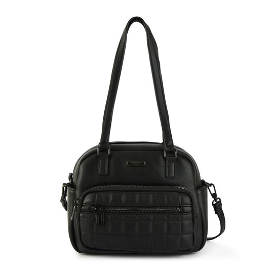 Small black lambert two handle wallet