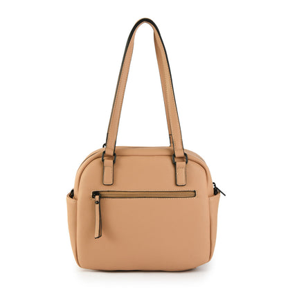 Small beige lambert two-handle wallet