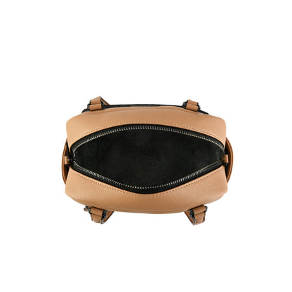 Small beige lambert two-handle wallet