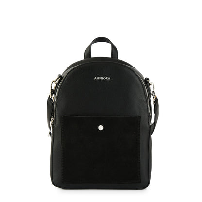 Isela Medium Black Backpack