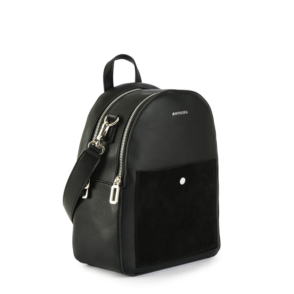 Isela Medium Black Backpack