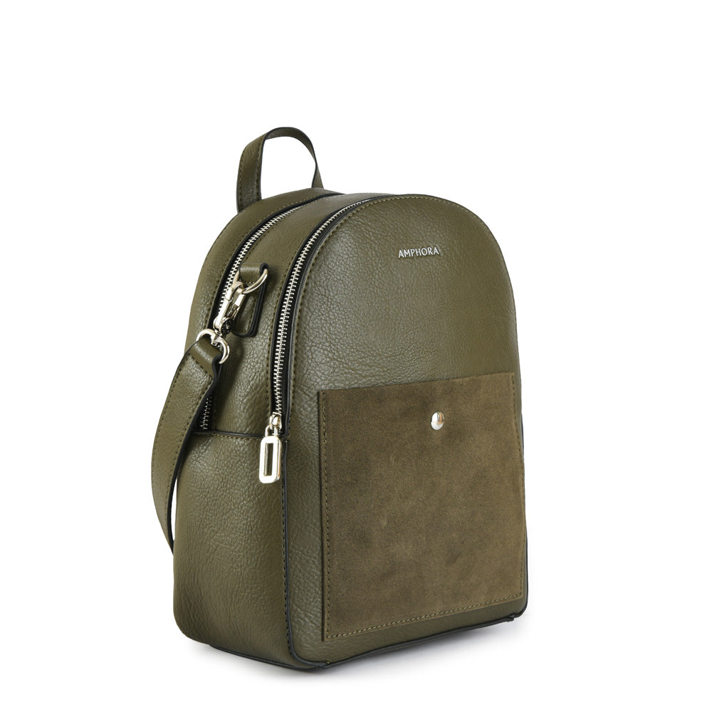 Isela Medium Olive Green Backpack